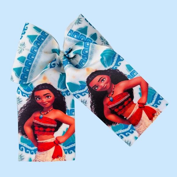 DISNEY MOANA Cheer Hair Bow for Girls - Picture 2 of 5